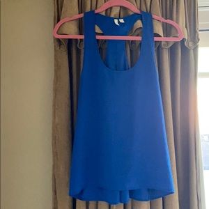 Sleeveless racerback blouse